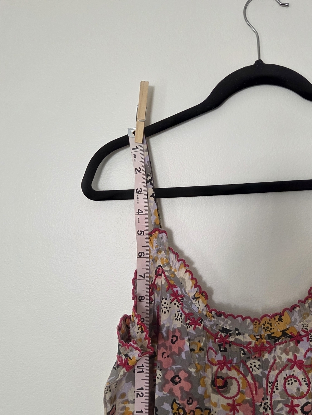 Natural Life Avery Embroidered Floral Tiered Midi Dress - Size Medium - Picture 3 of 11